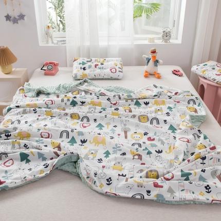 91家纺网 家纺一手货源 找家纺 （总）十九色 2022新款豆豆毯安抚四季被套毯