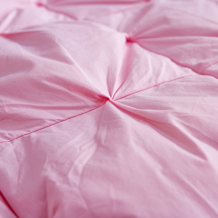 91家纺网 家纺一手货源 找家纺 俏企鹅 2025新款羽绒被 粉色