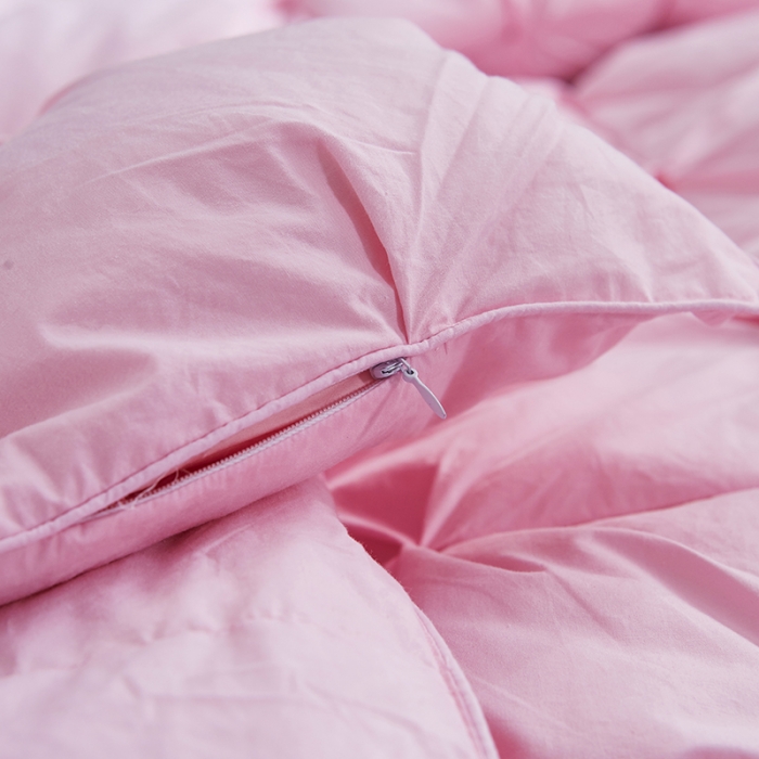 91家纺网 家纺一手货源 找家纺 俏企鹅 2025新款羽绒被 粉色