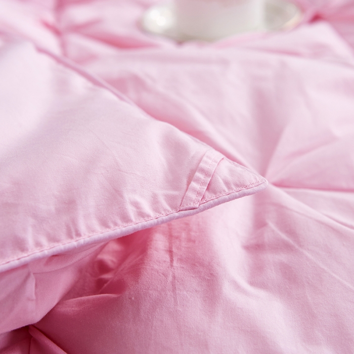 91家纺网 家纺一手货源 找家纺 俏企鹅 2025新款羽绒被 粉色