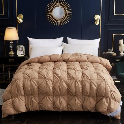 俏企鹅 2025新款羽绒被 咖啡色