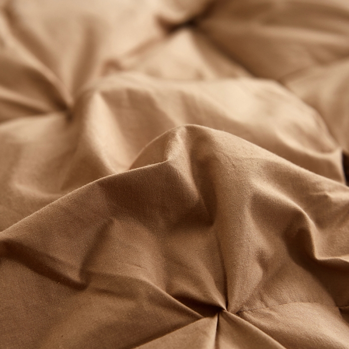 91家纺网 家纺一手货源 找家纺 俏企鹅 2025新款羽绒被 咖啡色