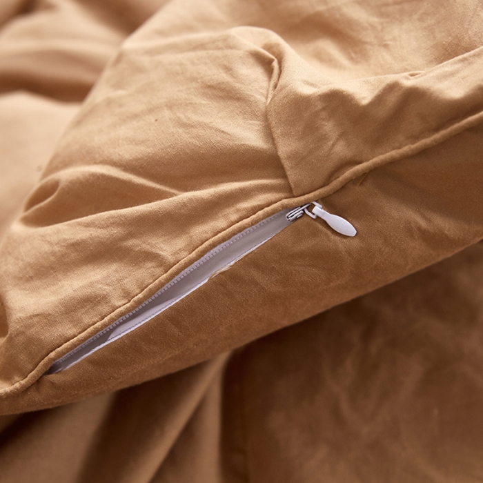 91家纺网 家纺一手货源 找家纺 俏企鹅 2025新款羽绒被 咖啡色