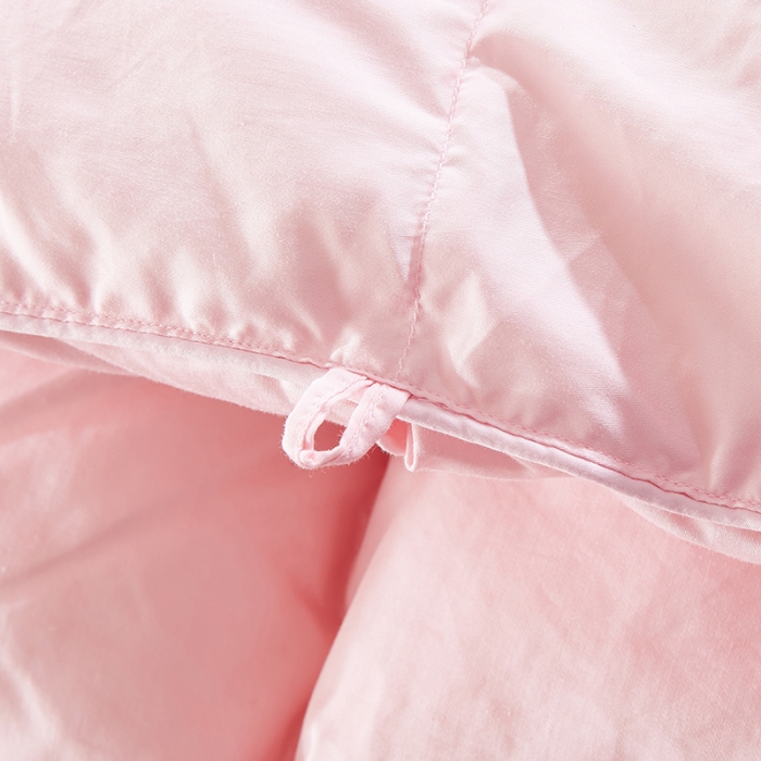 91家纺网 家纺一手货源 找家纺 俏企鹅 2025新款柔赛丝水立方羽绒被 粉色