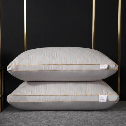 91家纺网 家纺一手货源 找家纺 （总）浩宇家纺 新款枕芯立体磨毛星星羽丝绒舒适助眠护颈椎枕头