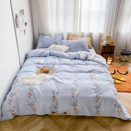 91家纺网 家纺一手货源 找家纺 （总）窝米 2020新款13370小清新花卉风系列四件套