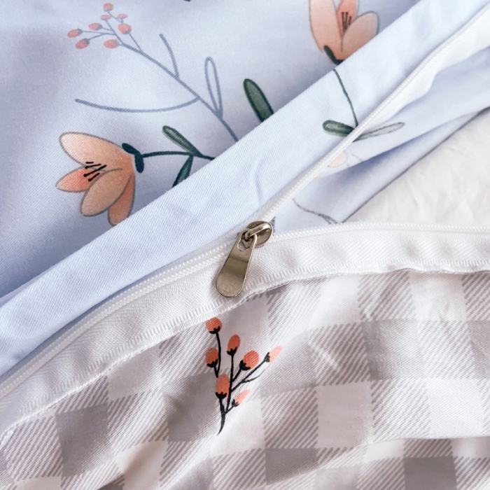 91家纺网 家纺一手货源 找家纺 （总）窝米 2020新款13370小清新花卉风系列四件套