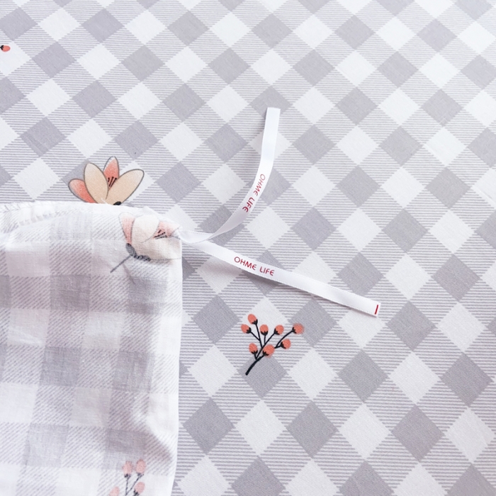 91家纺网 家纺一手货源 找家纺 窝米 2020新款13370小清新花卉风系列四件套 花瑾玉