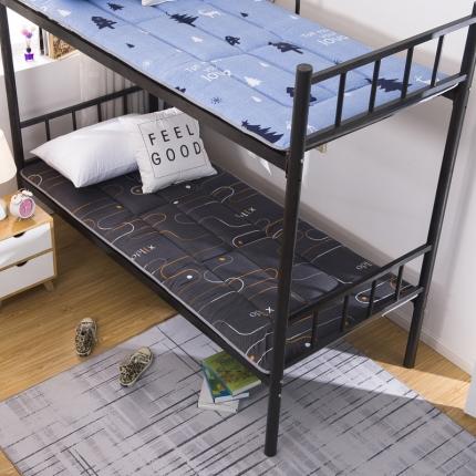 暖季家纺 2020新款磨毛印花床垫小床图 时空