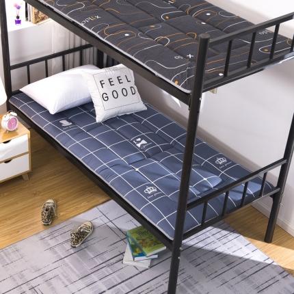 暖季家纺 2020新款磨毛印花床垫小床图 小胡子