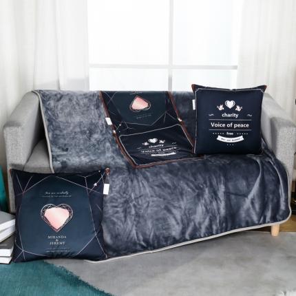 91家纺网 家纺一手货源 找家纺 （总）四季款多功能休闲披肩抱枕毯