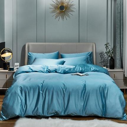 91家纺网 家纺一手货源 找家纺 （总）盛馨家纺 2023新款60s纯色贡缎长绒棉四件套