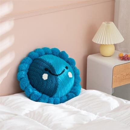 91家纺网 家纺一手货源 找家纺 （总）暖绵绵 新款蒙迪彩虹枕针织靠枕抱枕靠垫含芯