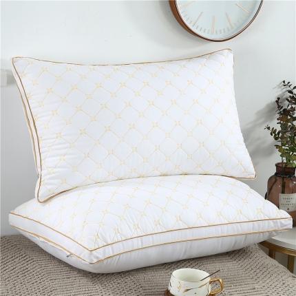 91家纺网 家纺一手货源 找家纺 （总）天意美 2020新款仿天丝立体绗绣枕48*74cm一只