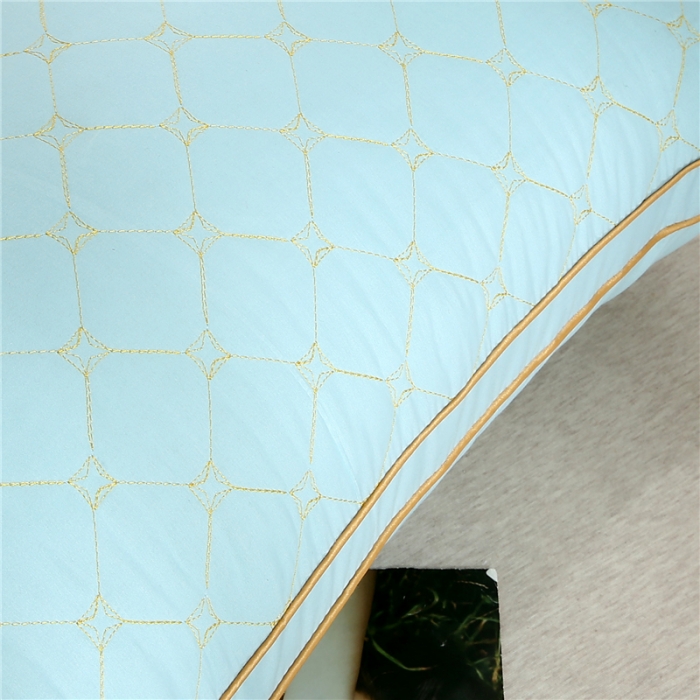 91家纺网 家纺一手货源 找家纺 （总）天意美 2020新款仿天丝立体绗绣枕48*74cm一只