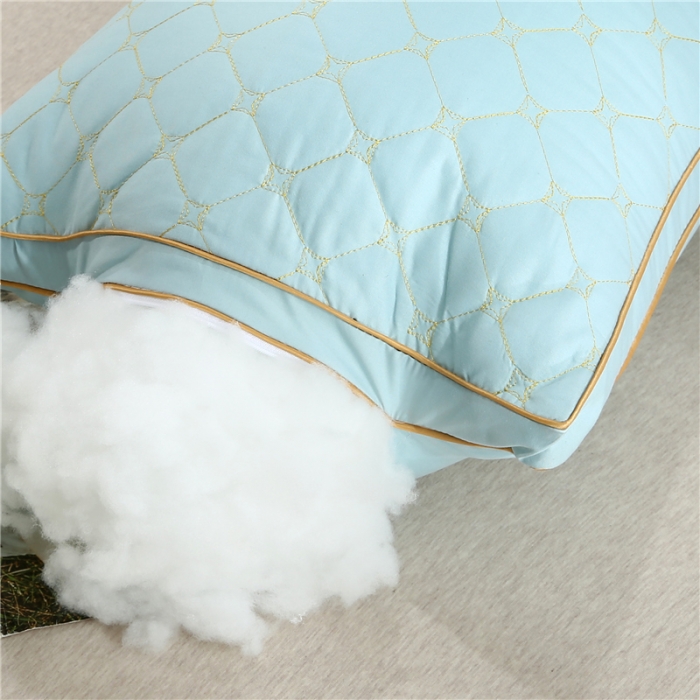 91家纺网 家纺一手货源 找家纺 （总）天意美 2020新款仿天丝立体绗绣枕48*74cm一只