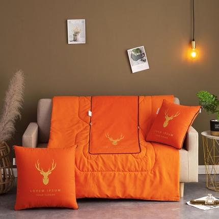 91家纺网 家纺一手货源 找家纺 （总） 宝马家纺 2022新款全棉帆布烫金抱枕被