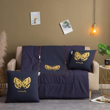 91家纺网 家纺一手货源 找家纺 （总） 宝马家纺 2022新款全棉帆布烫金抱枕被