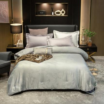 91家纺网 家纺一手货源 找家纺 大提花100%桑蚕丝四季款被（含质检） 克里斯灰