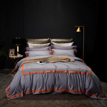 爱缦 2020新款100支长绒棉诺丽系列四件套 摩登灰