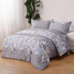 六阁家纺 加厚芦荟棉四件套双面磨毛四件套 迷迭香