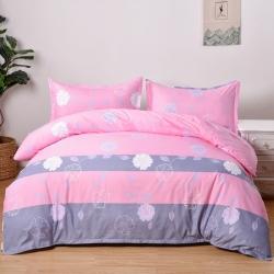 六阁家纺 加厚芦荟棉四件套 双面磨毛四件套 幸福柔情