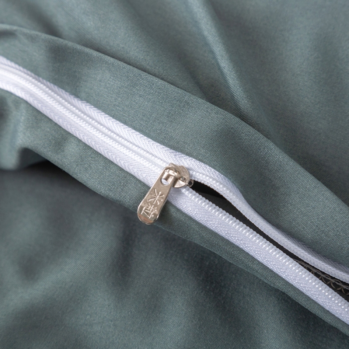 91家纺网 家纺一手货源 找家纺 米粒 2020新款纯色磨毛四件套 果绿