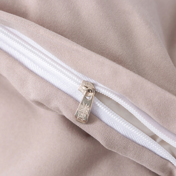 91家纺网 家纺一手货源 找家纺 米粒 2020新款纯色磨毛四件套 卡其