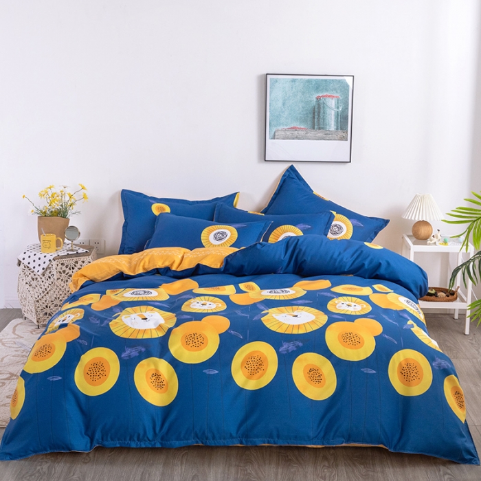 91家纺网 家纺一手货源 找家纺 米粒 2021新款芦荟棉套件 印象梵高