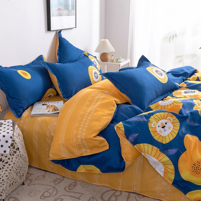 91家纺网 家纺一手货源 找家纺 米粒 2021新款芦荟棉套件 印象梵高