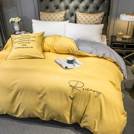 91家纺网 家纺一手货源 找家纺 （总） 火麒麟2023新款轻奢刺绣水洗棉单被套倾城系列