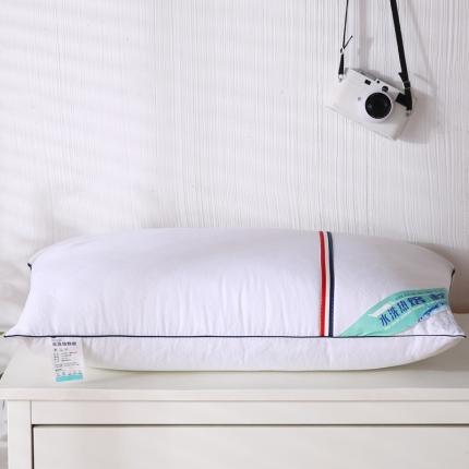 91家纺网 家纺一手货源 找家纺 贤内助 2024新款磨毛热熔水洗保健枕46*72cm 白