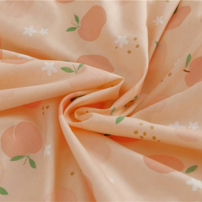 91家纺网 家纺一手货源 找家纺 棉眠 2020新款全棉小碎花13070四件套 粉果果