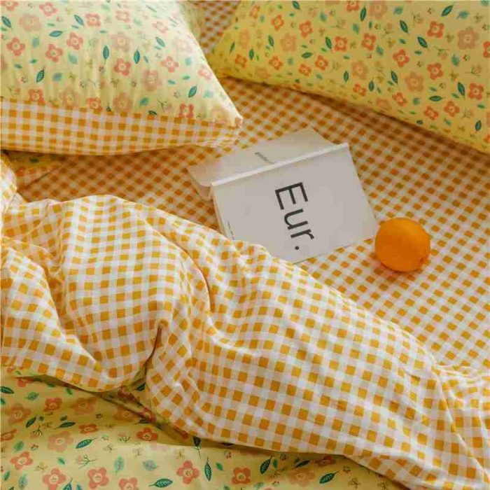 91家纺网 家纺一手货源 找家纺 棉眠 2020新款全棉小碎花13070四件套 思雨