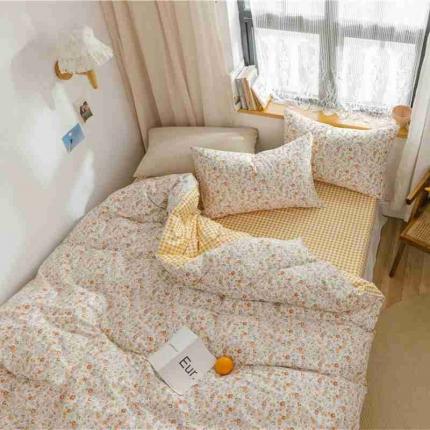 棉眠 2020新款全棉小碎花13070四件套 夏花