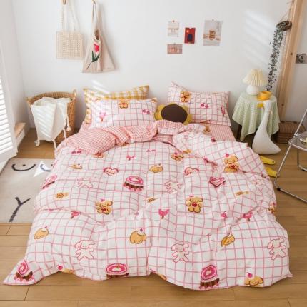 91家纺网 家纺一手货源 找家纺 （总）桃子家居家居2020新款13372纯棉元气少女系四件套