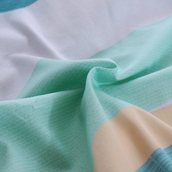 91家纺网 家纺一手货源 找家纺 OL 2021新款13372全棉床盖夹棉活性印染单被套 时光印记