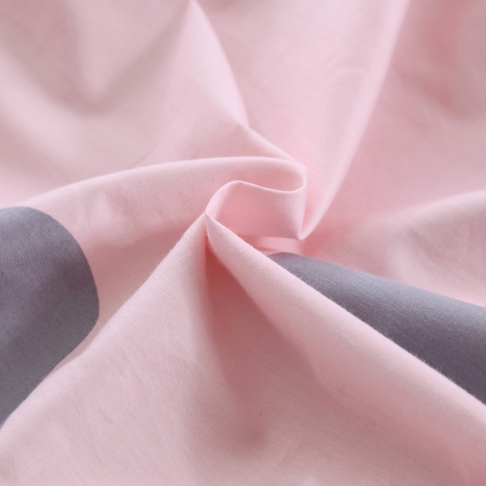 91家纺网 家纺一手货源 找家纺 OL 2021新款13372全棉床盖夹棉活性印染单被套 网红小妞-粉