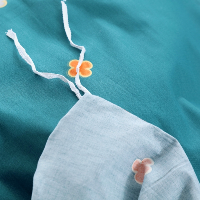 91家纺网 家纺一手货源 找家纺 OL 2021新款13372全棉床盖夹棉活性印染单被套 雅宝-兰