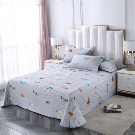 91家纺网 家纺一手货源 找家纺 （总）OL 2021新款13372全棉夹棉活性印染单品床盖