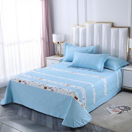 91家纺网 家纺一手货源 找家纺 （总）OL 2021新款13372全棉夹棉活性印染单品床盖