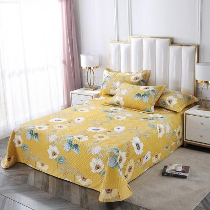 91家纺网 家纺一手货源 找家纺 （总）OL 2021新款13372全棉夹棉活性印染单品床盖