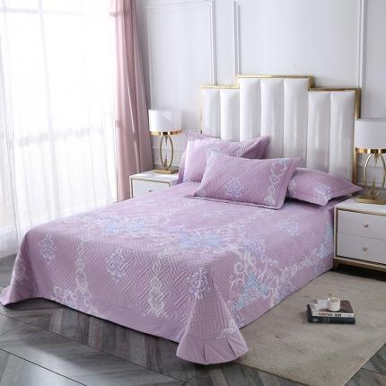 91家纺网 家纺一手货源 找家纺 （总）OL 2021新款13372全棉夹棉活性印染单品床盖