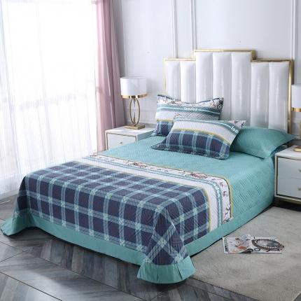 91家纺网 家纺一手货源 找家纺 （总）OL 2021新款13372全棉夹棉活性印染单品床盖