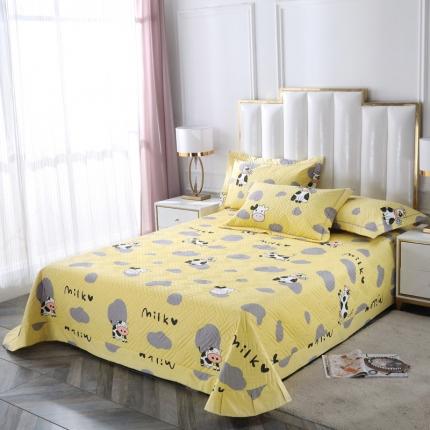 91家纺网 家纺一手货源 找家纺 （总）OL 2021新款13372全棉夹棉活性印染单品床盖