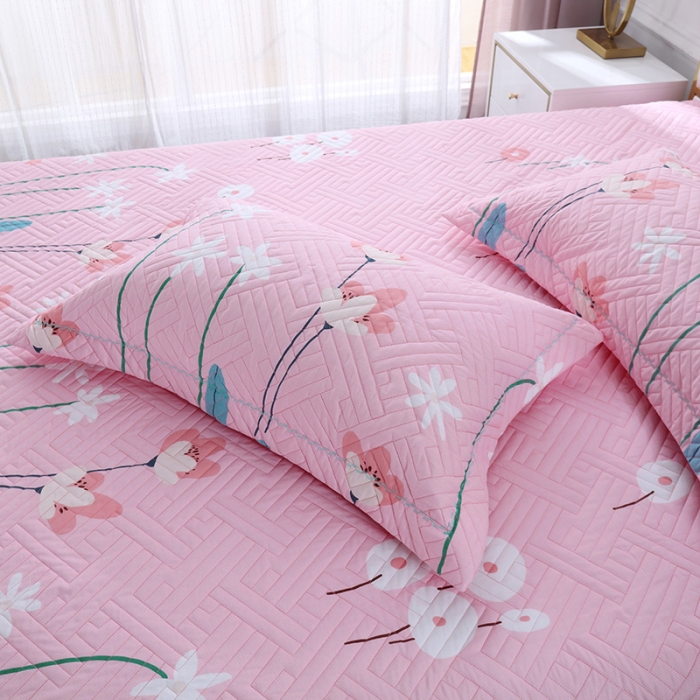 91家纺网 家纺一手货源 找家纺 OL 2021新款13372全棉夹棉活性印染单品枕套 公主梦