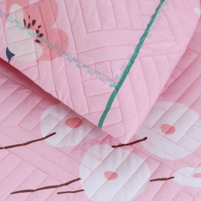 91家纺网 家纺一手货源 找家纺 OL 2021新款13372全棉夹棉活性印染单品枕套 公主梦