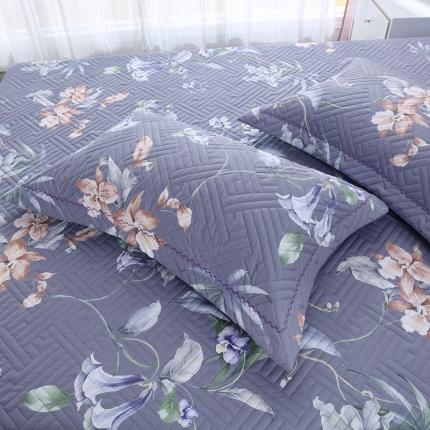 OL 2021新款13372全棉夹棉活性印染单品枕套 花意阑珊