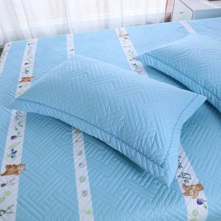 OL 2021新款13372全棉夹棉活性印染单品枕套 开心乐园