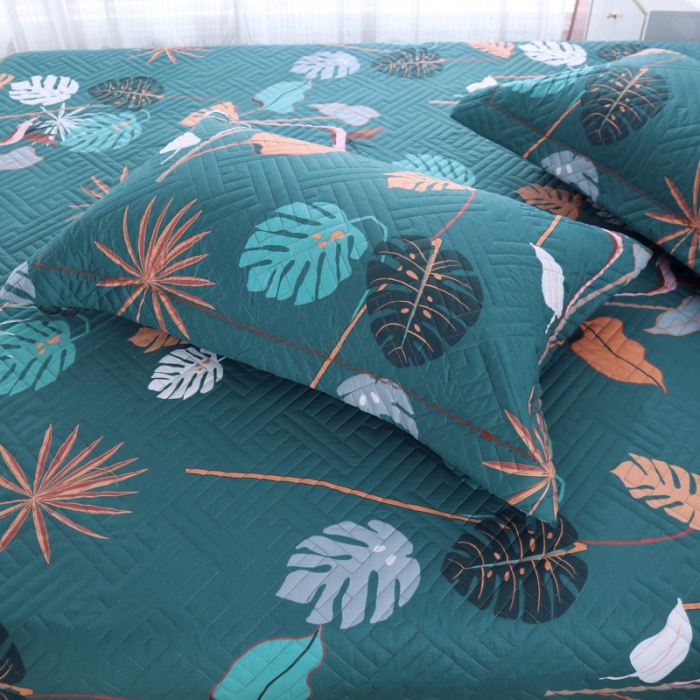 91家纺网 家纺一手货源 找家纺 OL 2021新款13372全棉夹棉活性印染单品枕套 一见钟情-兰